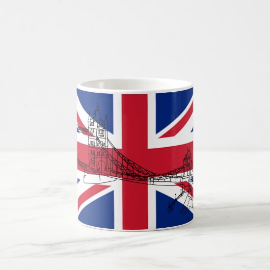 Mug Drapeau Union Jack du London Tower Bridge (Centre)
