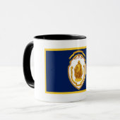 Mug Drapeau urbain de Springfield (Massachusetts) (Devant gauche)