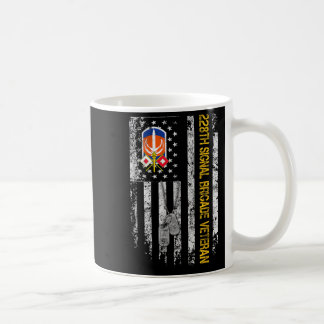 Mug Drapeau US 228e Signal Brigade Militaire Vintage V