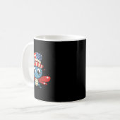 Mug Drapeau Usa de libellule 4 juillet (Devant gauche)