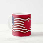 Mug Drapeau USA Étoiles & Bandes – Boisson Combo (Devant gauche)