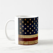 Mug Drapeau USA / Grunged (Gauche)