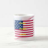 Mug Drapeau USA "Home Sweet Home" Art Imprimer (Centre)