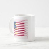 Mug Drapeau USA "Home Sweet Home" Art Imprimer (Devant gauche)