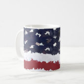 Mug Drapeau USA Papier Mâché  (Devant gauche)