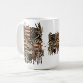 Mug Drapeau USA Saison Cerf, Buck (Devant gauche)
