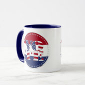 Mug Drapeau USA V O T E 2024 (Devant gauche)
