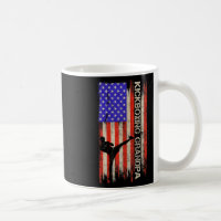 Drapeau Usa Vintage Combattant Mma Kickboxing Gran