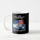 Mug Drapeau USS John Basilone DDG-122 Destroyer Ship U (Gauche)