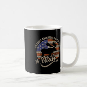Mug Drapeau Utah Usa Salt Lake City Randonnée Camping