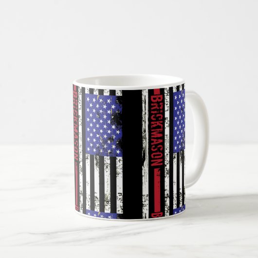 Mug Drapeau v2 de Brickmason USA (Devant droit)