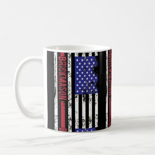 Mug Drapeau v2 de Brickmason USA (Gauche)