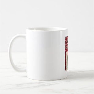 Mug Drapeau vertical vintage papa pompier