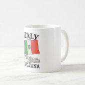 Mug Drapeau vintage du pays Italie (Devant droit)