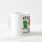 Mug Drapeau vintage du pays Italie (Devant gauche)
