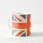 Mug Drapeau vintage d'Union Jack (Devant gauche)