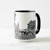 Mug Drapeau vintage Joueuse Patriotique Jeunes Femmes  (Devant droit)