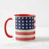 Mug Drapeau vintage patriotique américain, le 4 juille (Gauche)
