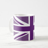 Mug Drapeau violet britannique Union Jack Souvenir (Devant gauche)