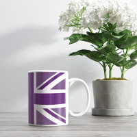Drapeau violet britannique Union Jack Souvenir