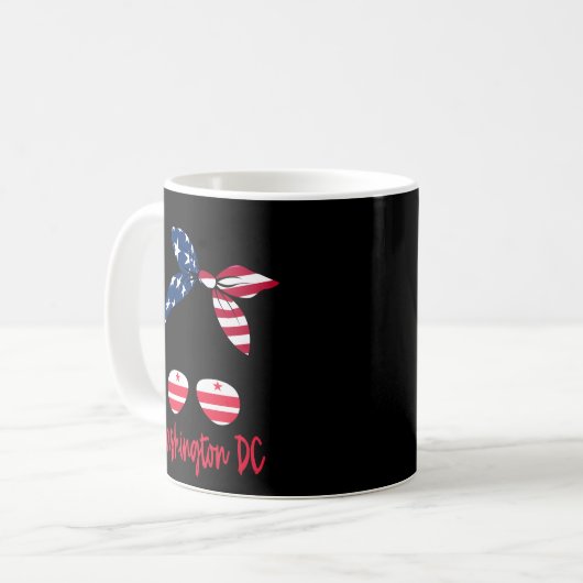 Mug Drapeau Washington Dc Washington Dc (Devant gauche)