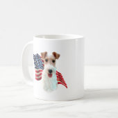 Mug Drapeau Wire Fox Terrier (Devant gauche)