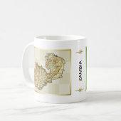 Mug Drapeau Zambie + Musique de carte (Devant gauche)