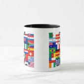 Mug Drapeaux 2010 d'équipes de football (Centre)