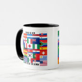Mug Drapeaux 2010 d'équipes de football (Devant gauche)