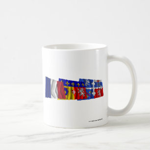 Mug Drapeaux Ain, de Rhône Alpes et de la France
