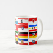 Mug Drapeaux allemands d'état de Laender (Devant droit)