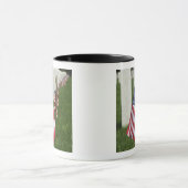 Mug Drapeaux américains sur des tombes des vétérans (Centre)