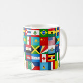 Mug Drapeaux Cool Du Monde (Devant droit)