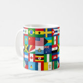 Mug Drapeaux Cool Du Monde (Devant gauche)