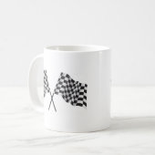 Mug drapeaux croisés checkered (Devant gauche)