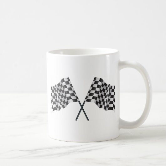 Mug drapeaux croisés checkered (Droite)
