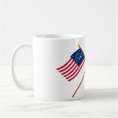 Mug Drapeaux croisés de rébellion de Bennington et de (Gauche)