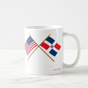 Mug Drapeaux croisés des USA et de la République
