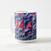 Mug Drapeaux cubains, La Havane, Cuba (Devant gauche)