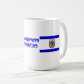 Mug Drapeaux de l'Israël et de Jérusalem (Devant droit)