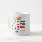 Mug Drapeaux de l'Union européenne Pays de l'UE Café M (Devant gauche)