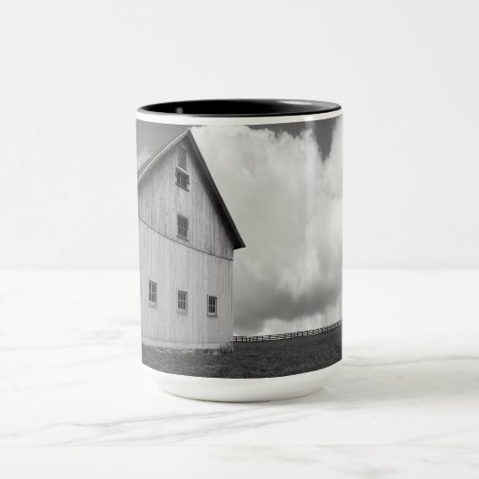 Mug Drapeaux de nos agriculteurs - Grange avec drapeau (Centre)