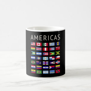 Mug Drapeaux de pays Amériques Drapeaux nationaux Amér