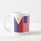 Mug Drapeaux de pi et des USA (Gauche)
