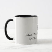 Mug Drapeaux de voiture de course de course (Gauche)