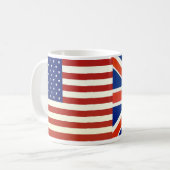Mug Drapeaux des Etats-Unis les Anglais (Devant gauche)