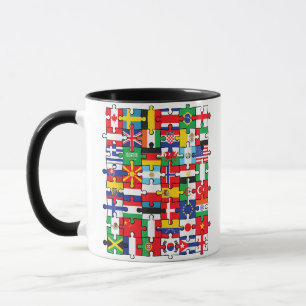 Mug Drapeaux des pays du pavillon international