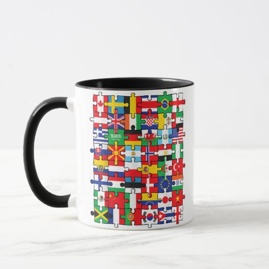 Mug Drapeaux des pays du pavillon international (Gauche)