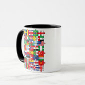 Mug Drapeaux des pays du pavillon international (Devant gauche)