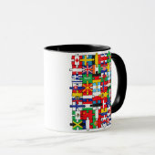 Mug Drapeaux des pays du pavillon international (Devant droit)